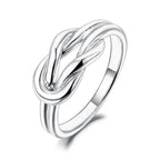 Bague noeud pour femme argent