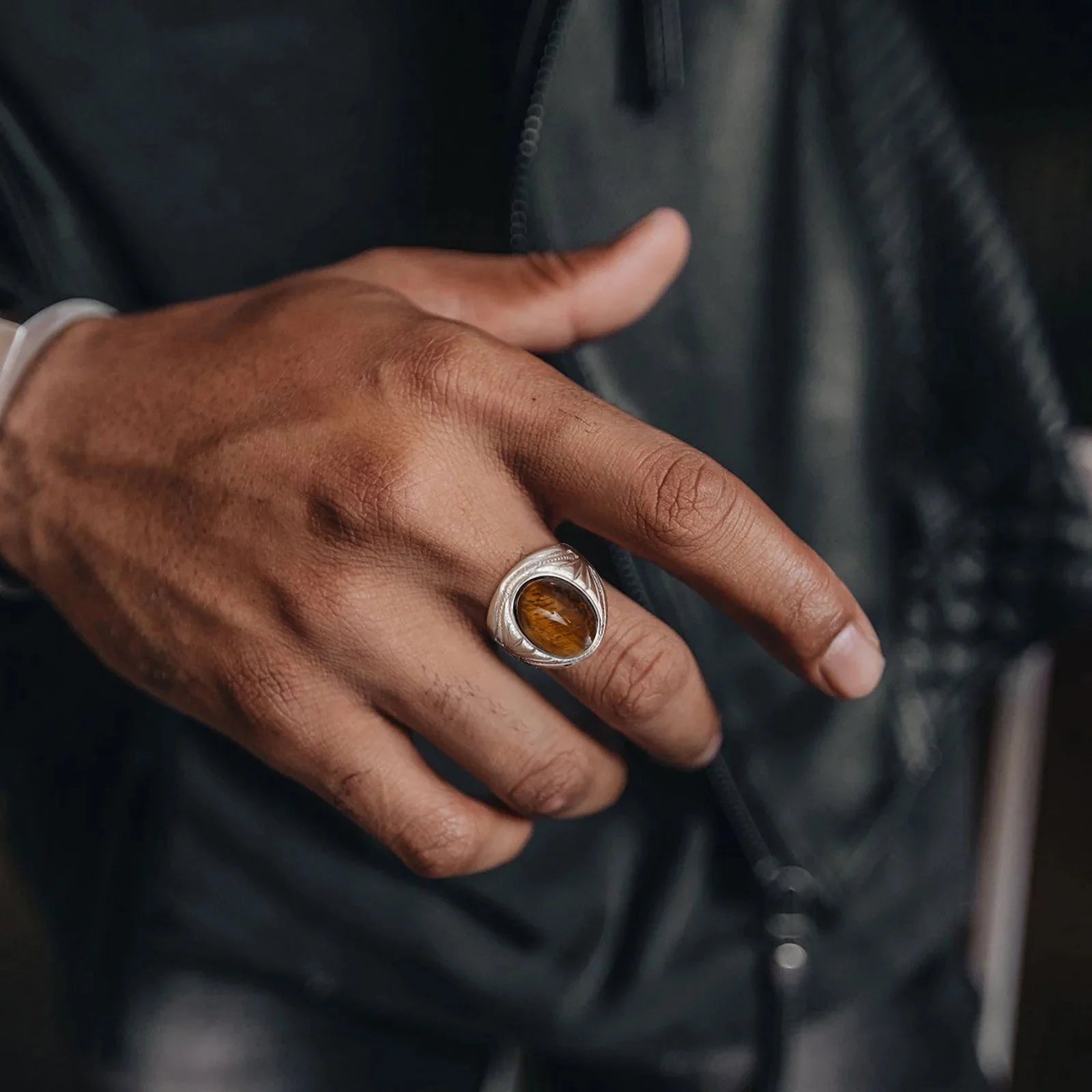 Tiger Eye Ring for Men