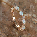 White Opal Ring for Women