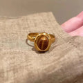 Oval Tiger's Eye Ring