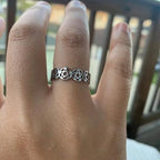 Pentacle Witchcraft Ring Woman Wiccan Silver Ring