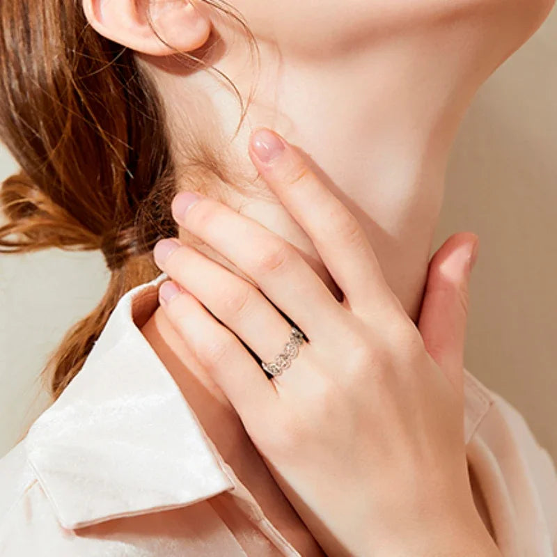 Pentacle Witchcraft Ring Woman Wiccan Silver Ring