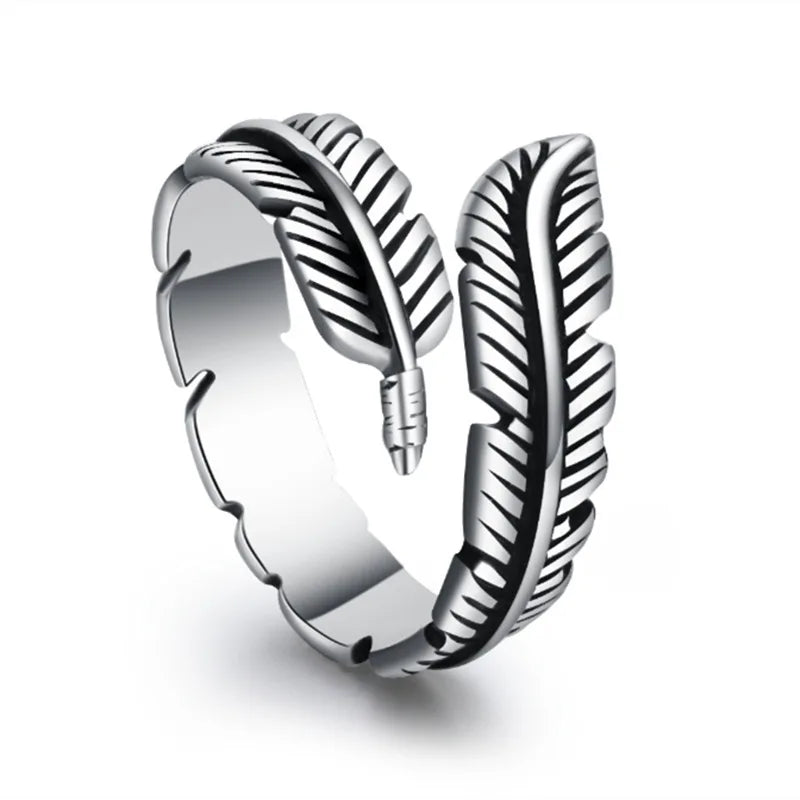 Silver Plume Ring for Women