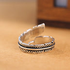 Silver Plume Ring for Women