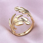 Bague Plume pour Femme or