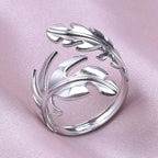 Bague Plume pour Femme argent