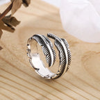 Feather Ring Ethnic Style Woman