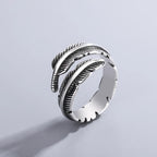 Feather Ring Ethnic Style Woman