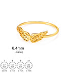 Bague femme ailes d'ange