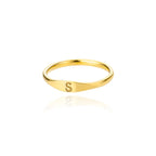 Bague femme initiale s