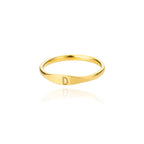 Bague femme initiale d