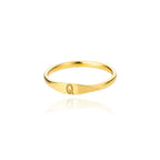 Bague femme initiale q