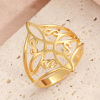 Protection Ring Witch's Knot Ring Men Women Wiccan gold