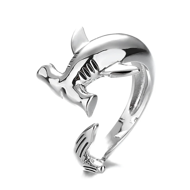 Bague Requin Marteau argent