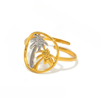 Round Ring with Palm Trees