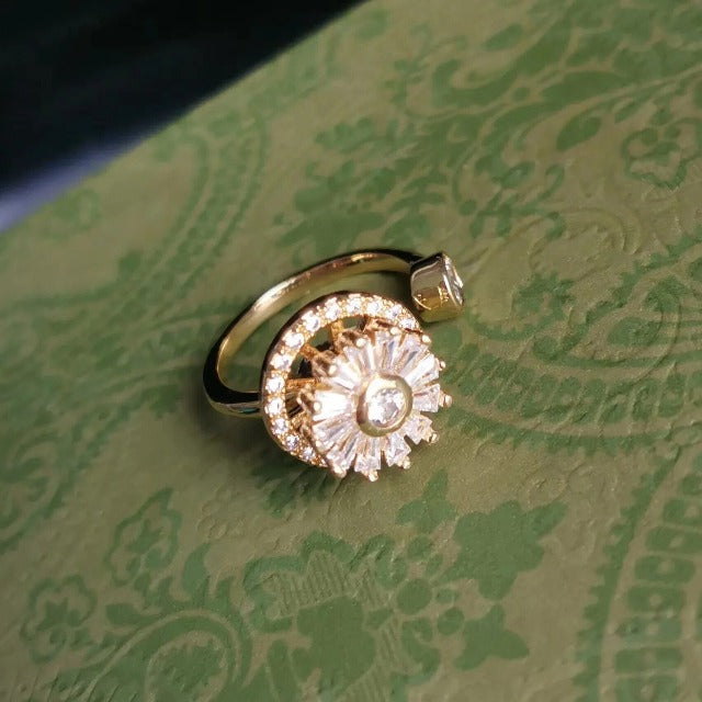 Anti-Stress Rotating Ring for Women gold