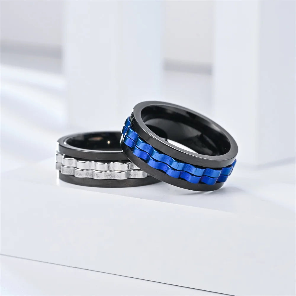 Rotating Anxiety Ring for Men 5