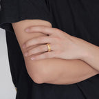 Gold Anti-Stress Rotating Ring for Men