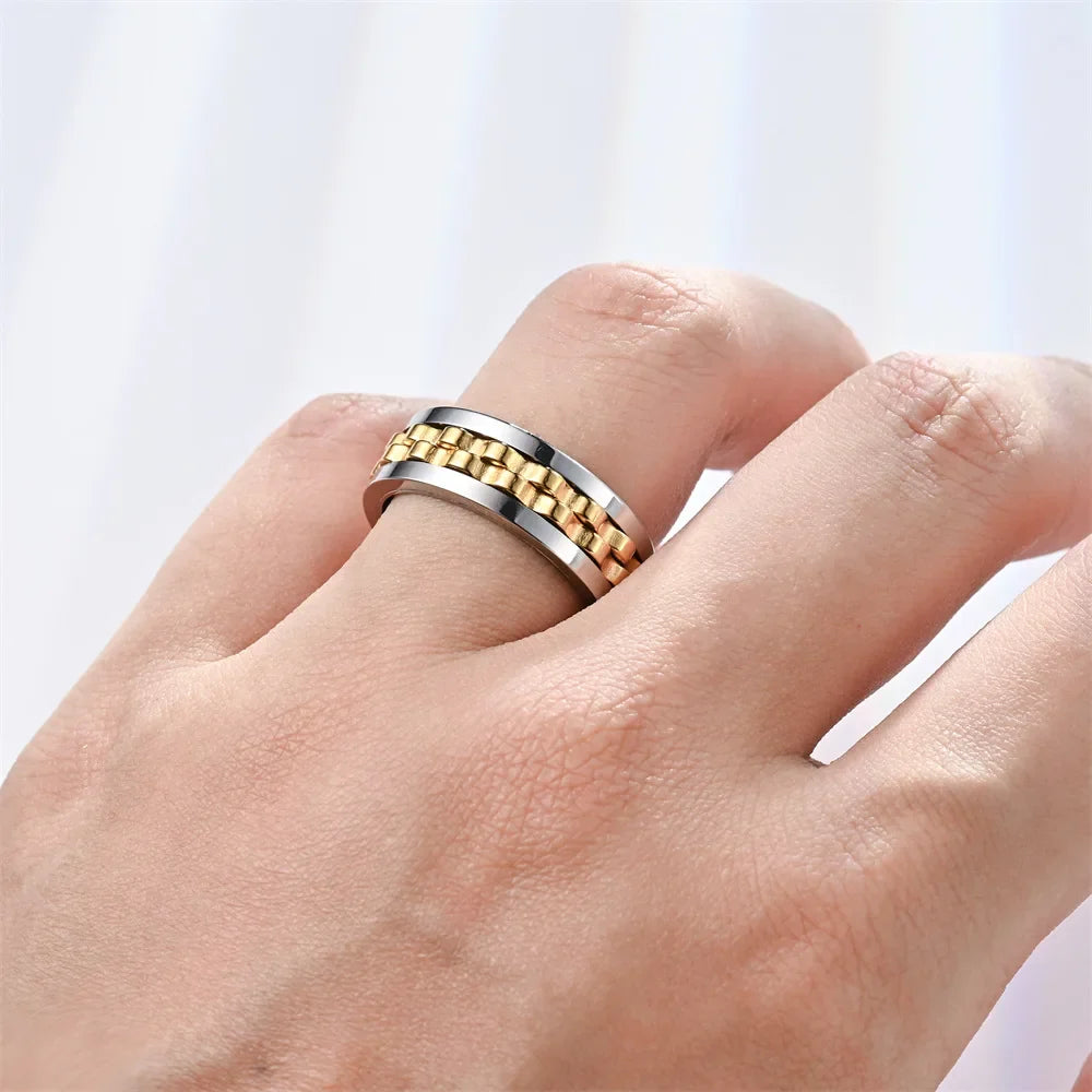 Rotating Anxiety Ring for Men 4