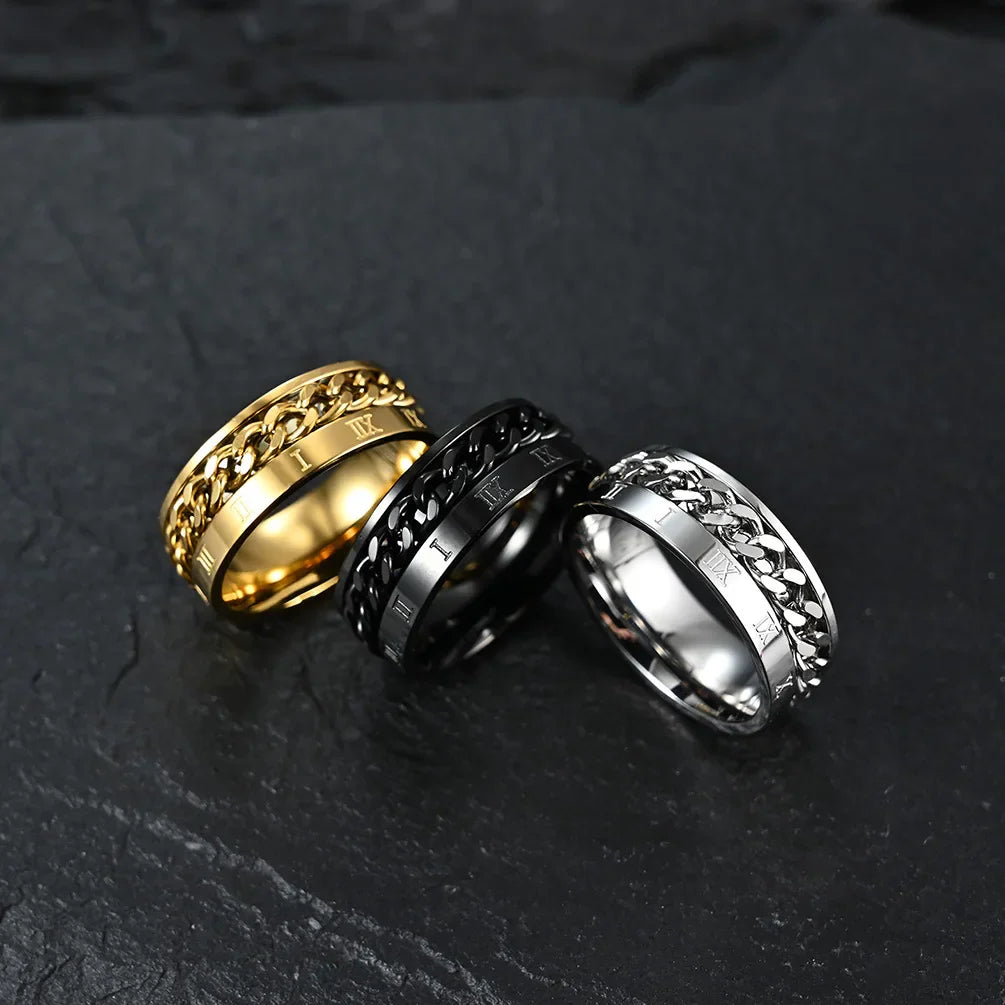 Anti-Stress Rotating Ring for Men