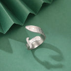Bague avec épée Ali Zulfiqar symbole arabe argent