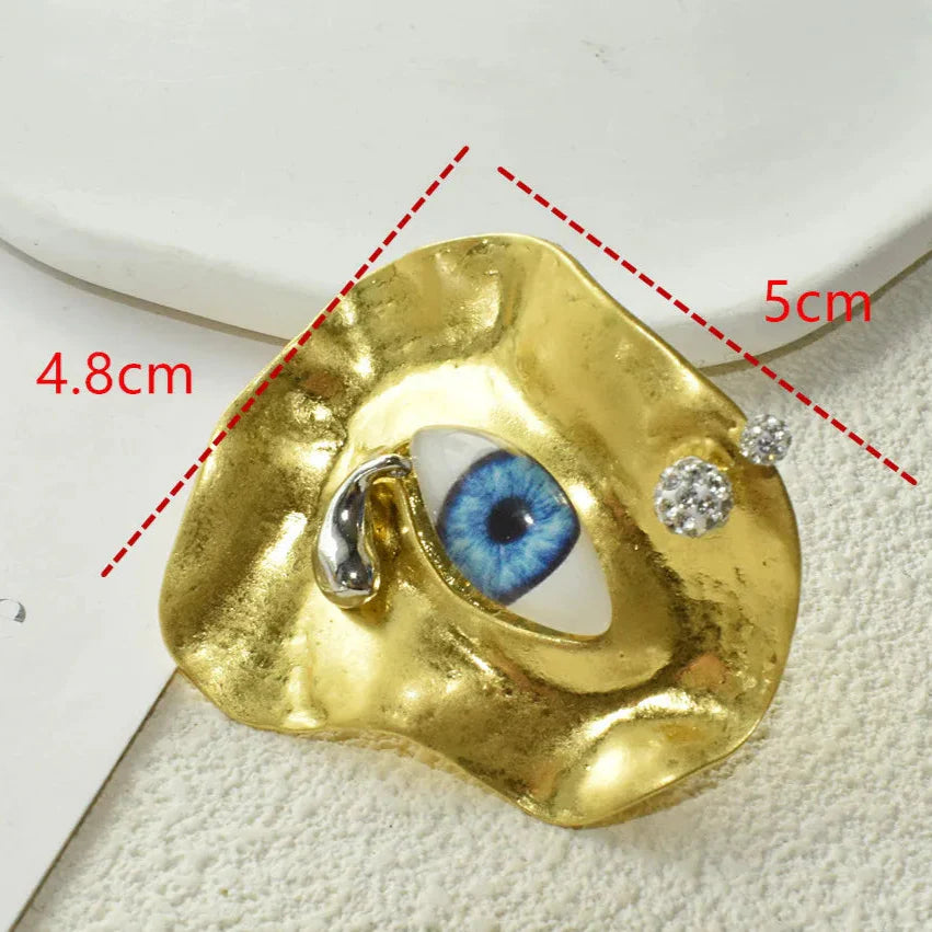 Baroque Style Ring Against the Evil Eye