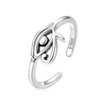 Egyptian Style Eye of Horus Silver Ring