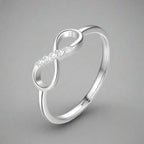 Infinity Symbol Ring Women's Zircons