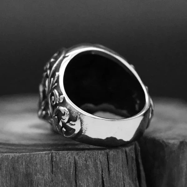 Steel Skull Ring without crown