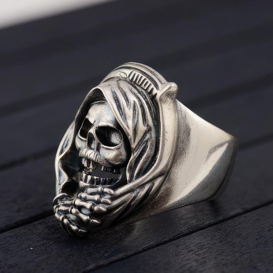 Silver Skull Ring