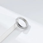 Anti-Stress Spinning Ring with Zircon 