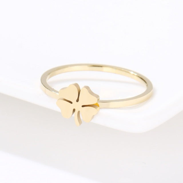 4-Leaf Clover Gold Ring