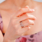 Fine Triple Moon Ring Witchcraft Woman Wiccan silver A