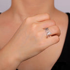 Fine Triple Moon Ring Witchcraft Woman Wiccan silver A