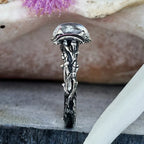 Triple Moon Ring Witchcraft Woman Wiccan Stone