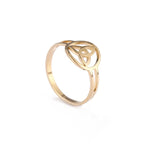 Triquetra Ring Irish Trinity Knot gold