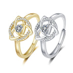 Triquetra Ring Irish Celtic Trinity Knot gold