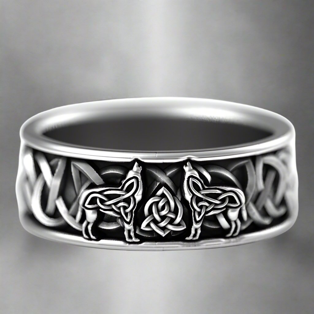 Viking Fenrir Ring for Men