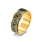 Viking Ring Ragnar Gold Rotating Ring