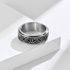 Viking Ring Ragnar Silver Rotating Ring