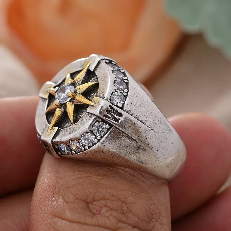 Vintage Compass Rose Ring