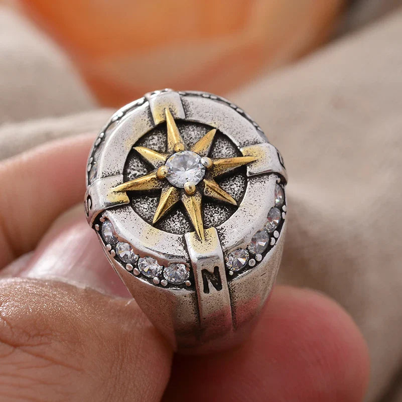 Vintage Compass Rose Ring