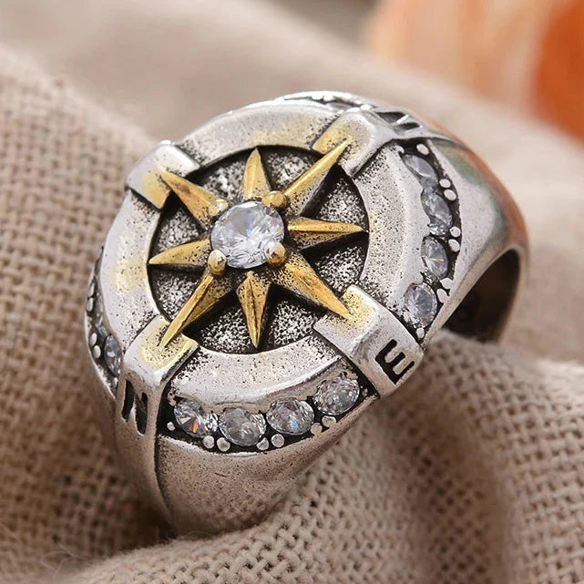 Vintage Compass Rose Ring