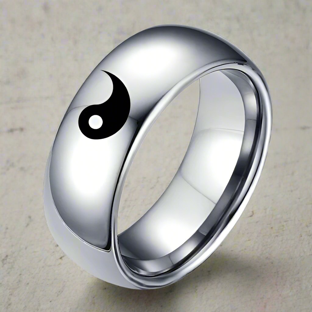 Silver Yin Yang Ring