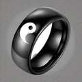 Black Color Yin Yang Ring
