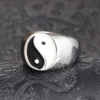 Yin Yang Silver Ring