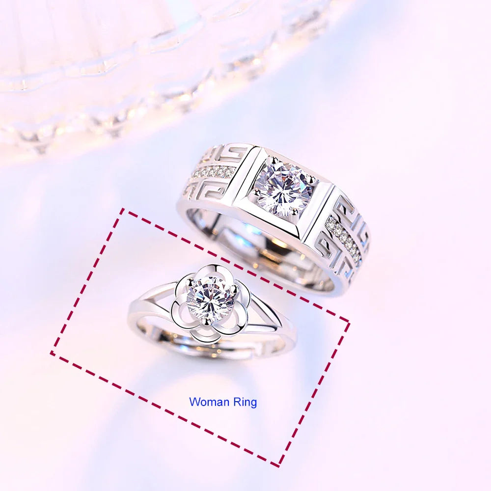 Bagues pour Couples Anneau Fleur femme