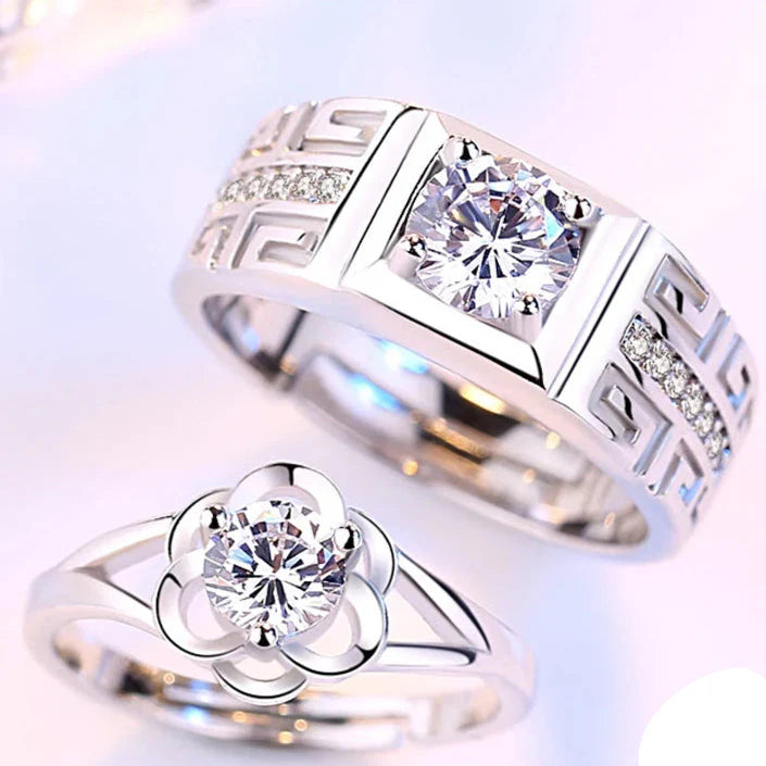 Rings for Couples Flower Ring woman