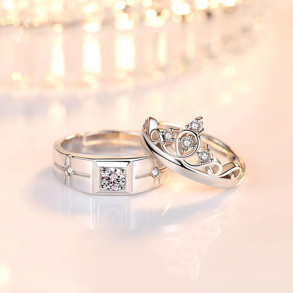 Couple Rings Queen Ring and Zircon