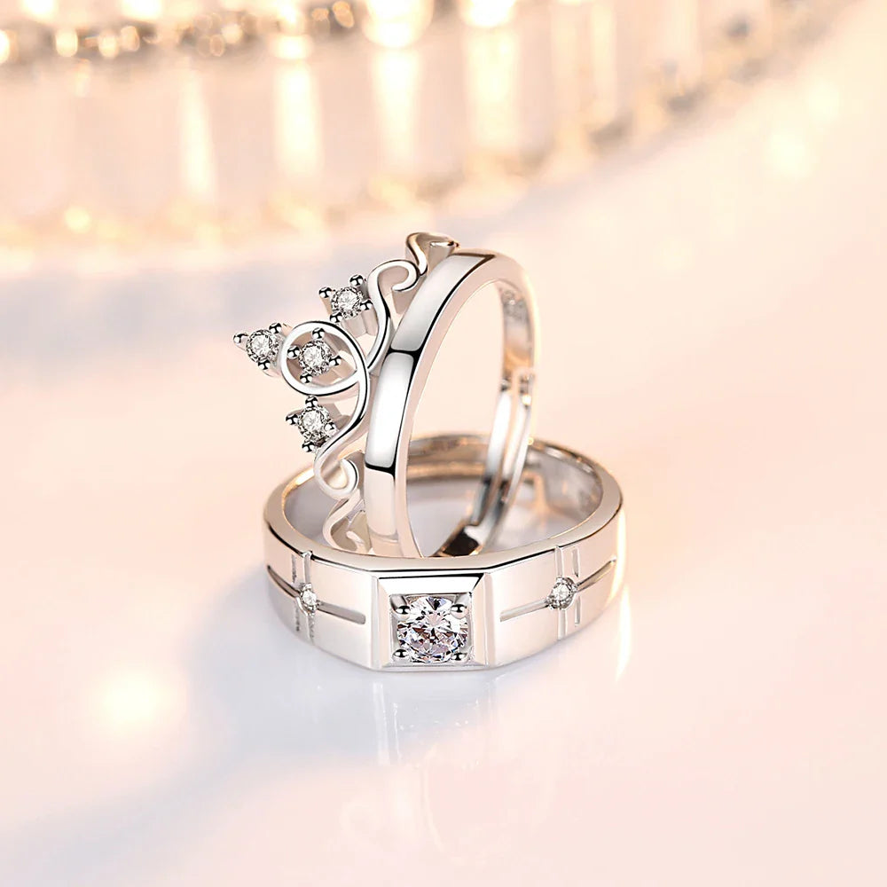 Couple Rings Queen Ring and Zircon